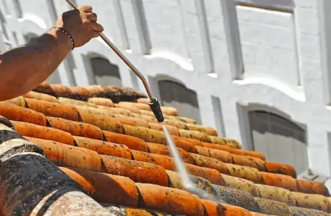 Nettoyage de toitures - La Vacherie